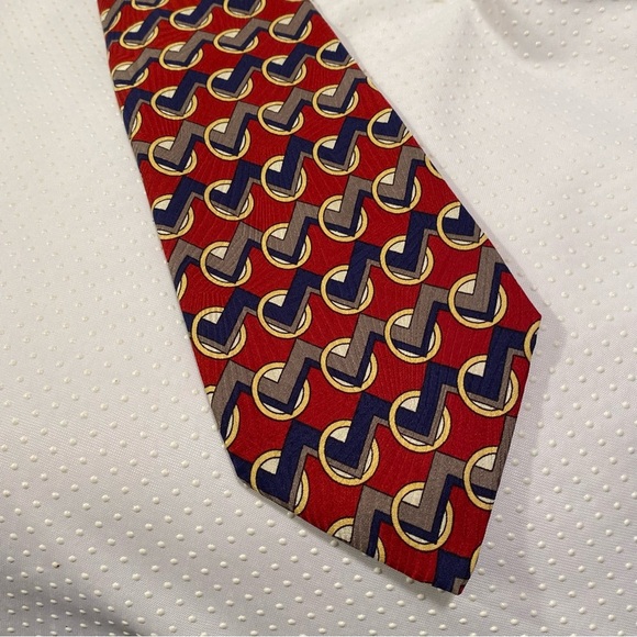 Robert Talbots Mens Tie Red - Picture 2 of 6